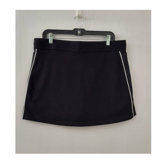 NEW Tek Gear Cotton Stretch Black Tennis Workout Skort - Women's Large - Picture 3 of 5